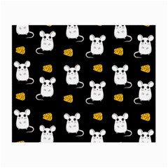 Cute Mouse Pattern Small Glasses Cloth (2-side) by Valentinaart