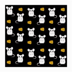 Cute Mouse Pattern Medium Glasses Cloth by Valentinaart