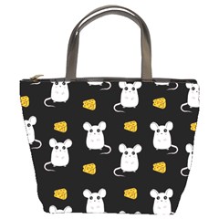 Cute Mouse Pattern Bucket Bags by Valentinaart