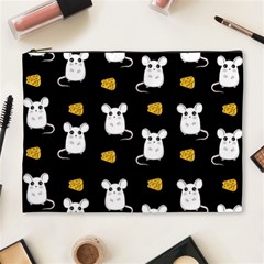 Cute Mouse Pattern Cosmetic Bag (xl) by Valentinaart