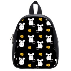 Cute Mouse Pattern School Bag (small) by Valentinaart