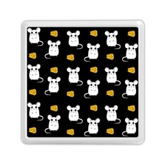 Cute Mouse Pattern Memory Card Reader (square)  by Valentinaart