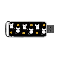 Cute Mouse Pattern Portable Usb Flash (two Sides) by Valentinaart