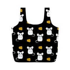 Cute Mouse Pattern Full Print Recycle Bags (m)  by Valentinaart