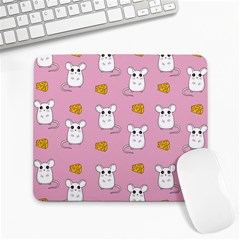 Cute Mouse Pattern Large Mousepads by Valentinaart