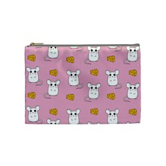 Cute Mouse Pattern Cosmetic Bag (medium)  by Valentinaart