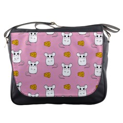 Cute Mouse Pattern Messenger Bags by Valentinaart