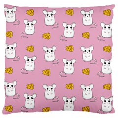 Cute Mouse Pattern Standard Flano Cushion Case (one Side) by Valentinaart