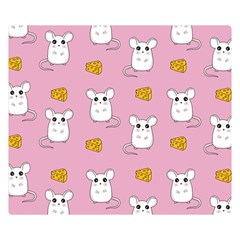 Cute Mouse Pattern Double Sided Flano Blanket (small)  by Valentinaart