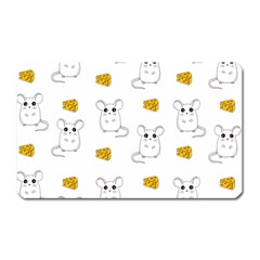 Cute Mouse Pattern Magnet (rectangular) by Valentinaart