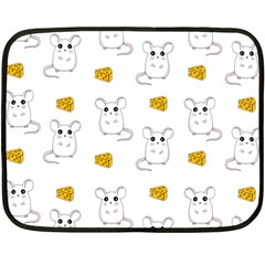 Cute Mouse Pattern Double Sided Fleece Blanket (mini)  by Valentinaart