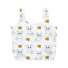 Cute Mouse Pattern Full Print Recycle Bags (m)  by Valentinaart