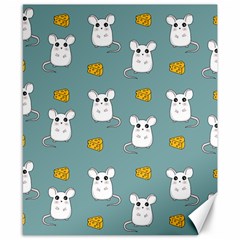 Cute Mouse Pattern Canvas 8  X 10  by Valentinaart