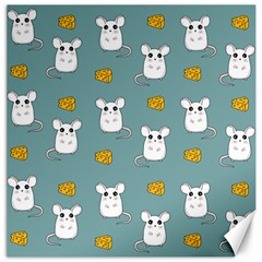 Cute Mouse Pattern Canvas 20  X 20   by Valentinaart