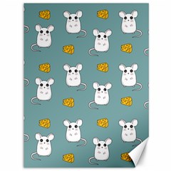 Cute Mouse Pattern Canvas 36  X 48   by Valentinaart