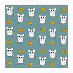 Cute Mouse Pattern Medium Glasses Cloth (2-side) by Valentinaart