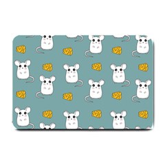 Cute Mouse Pattern Small Doormat  by Valentinaart