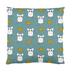 Cute Mouse Pattern Standard Cushion Case (two Sides) by Valentinaart