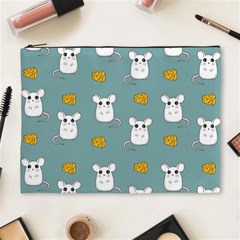 Cute Mouse Pattern Cosmetic Bag (xl) by Valentinaart