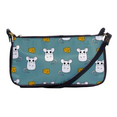 Cute Mouse Pattern Shoulder Clutch Bags by Valentinaart