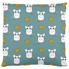 Cute Mouse Pattern Large Cushion Case (one Side) by Valentinaart