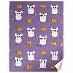 Cute Mouse Pattern Canvas 18  X 24   by Valentinaart