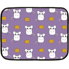 Cute Mouse Pattern Double Sided Fleece Blanket (mini)  by Valentinaart