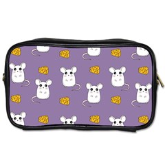 Cute Mouse Pattern Toiletries Bags 2-side by Valentinaart