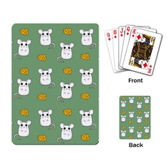 Cute Mouse Pattern Playing Card by Valentinaart