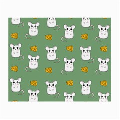 Cute Mouse Pattern Small Glasses Cloth (2-side) by Valentinaart