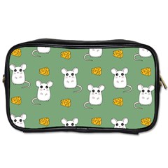 Cute Mouse Pattern Toiletries Bags 2-side by Valentinaart