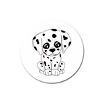 Cute Dalmatian puppy  Magnet 3  (Round) Front