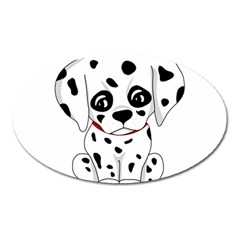 Cute Dalmatian Puppy  Oval Magnet by Valentinaart