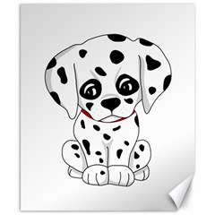 Cute Dalmatian Puppy  Canvas 8  X 10  by Valentinaart