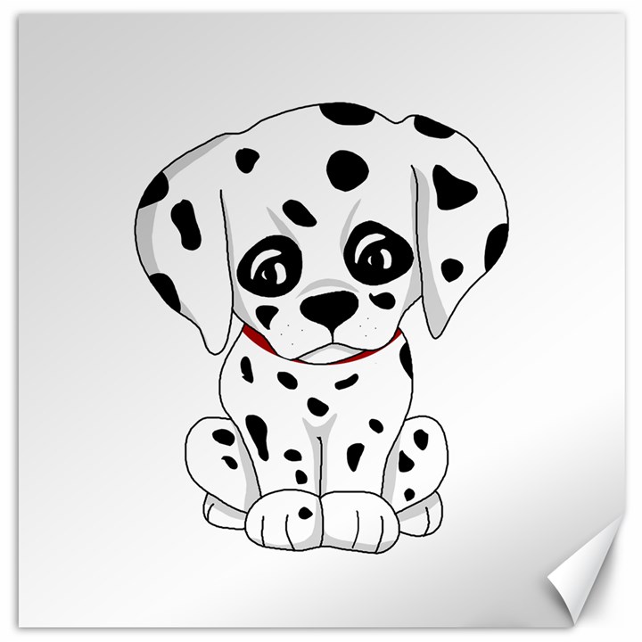 Cute Dalmatian puppy  Canvas 16  x 16  