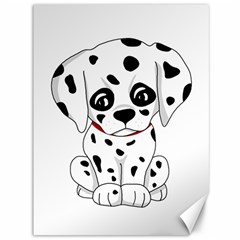 Cute Dalmatian Puppy  Canvas 36  X 48   by Valentinaart