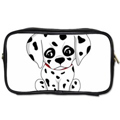 Cute Dalmatian Puppy  Toiletries Bags 2-side by Valentinaart