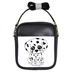 Cute Dalmatian Puppy  Girls Sling Bags by Valentinaart