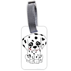 Cute Dalmatian Puppy  Luggage Tags (one Side)  by Valentinaart