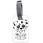 Cute Dalmatian puppy  Luggage Tags (Two Sides) Back