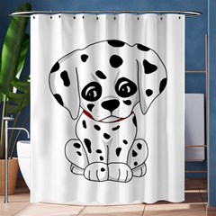 Cute Dalmatian Puppy  Shower Curtain 60  X 72  (medium)  by Valentinaart