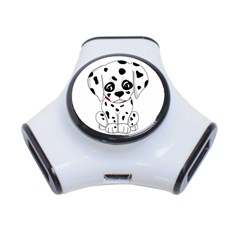 Cute Dalmatian Puppy  3-port Usb Hub by Valentinaart