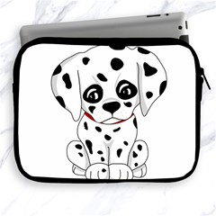 Cute Dalmatian Puppy  Apple Ipad 2/3/4 Zipper Cases by Valentinaart