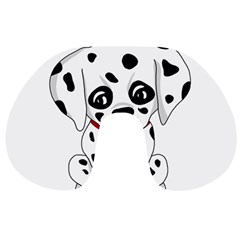 Cute Dalmatian Puppy  Travel Neck Pillows by Valentinaart