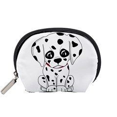 Cute Dalmatian Puppy  Accessory Pouches (small)  by Valentinaart