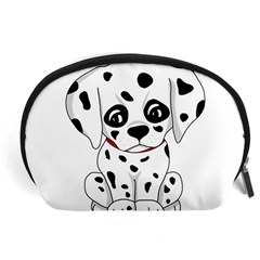 Cute Dalmatian Puppy  Accessory Pouches (large)  by Valentinaart