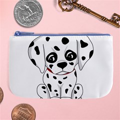 Cute Dalmatian Puppy  Large Coin Purse by Valentinaart