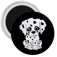 Cute Dalmatian Puppy  3  Magnets by Valentinaart