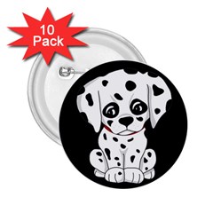 Cute Dalmatian Puppy  2 25  Buttons (10 Pack)  by Valentinaart