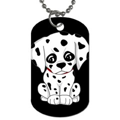 Cute Dalmatian Puppy  Dog Tag (one Side) by Valentinaart